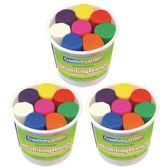 Modeling Dough, 8 Assorted Colors, 4 oz. Per Piece, 8 Pieces Per Pack, 3 Packs