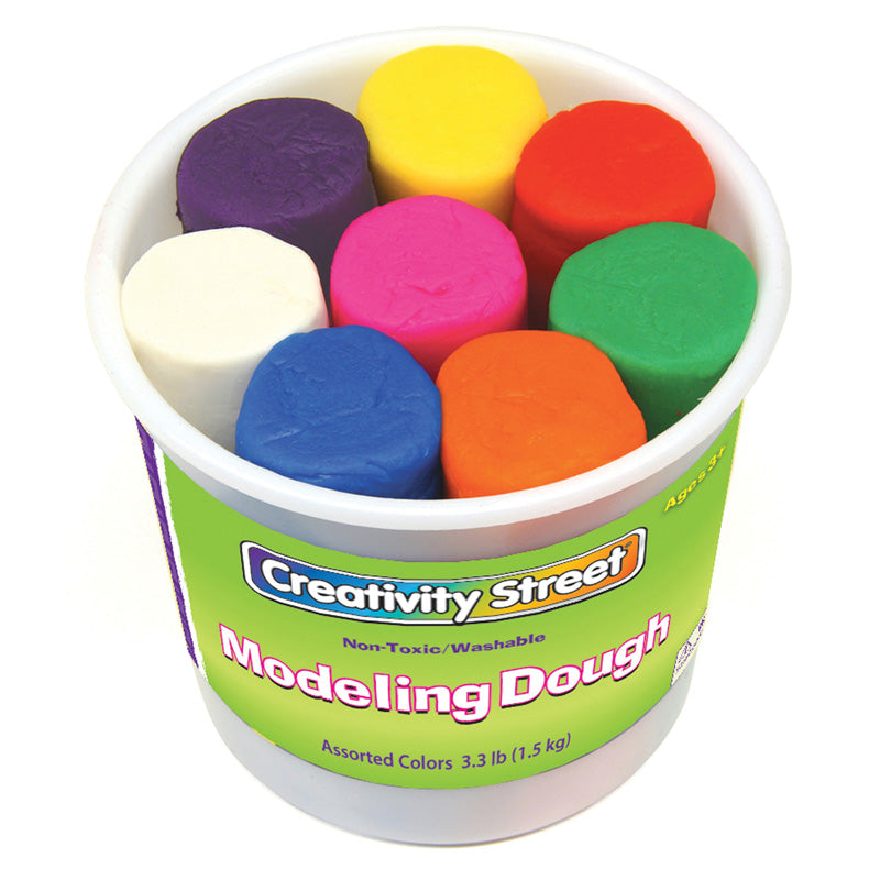 Modeling Dough, 8 Assorted Colors, 4 oz. Per Piece, 8 Pieces