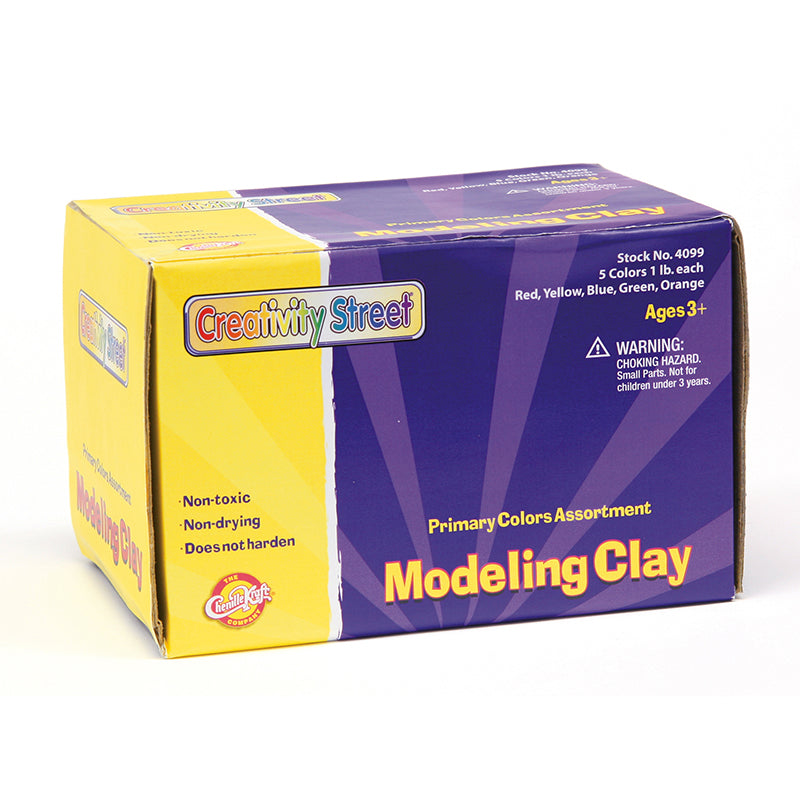 Modeling Clay, 5 Primary Color Assortment, 5 sticks, 5 lbs. Total