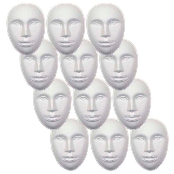 Paperboard Mask, Face, 8" x 5-3/4", Pack of 12