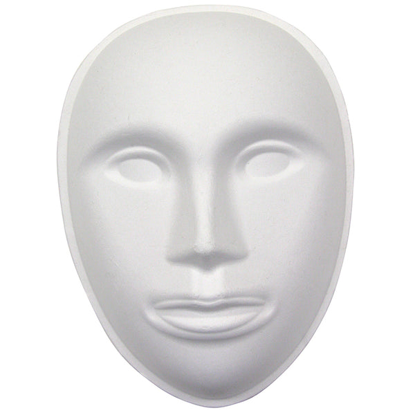 Paperboard Mask, Face, 8" x 5-3/4", White, 1 Piece