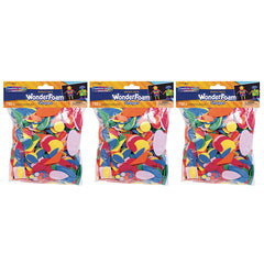 WonderFoam® Shapes, Assorted Sizes, 720 Pieces Per Pack, 3 Packs