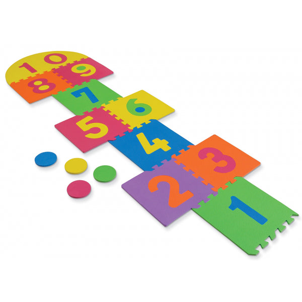 Hopscotch Puzzle Mat, 12" x 12", 26 Pieces