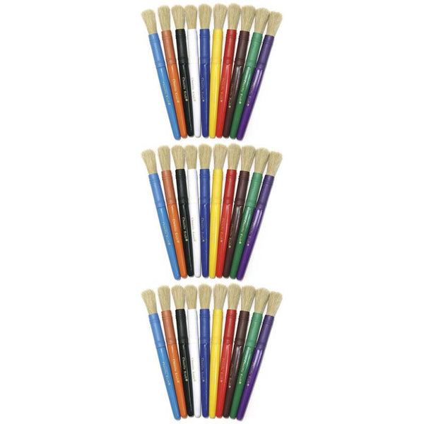 Colossal Brushes, Assorted Colors, 10 Per Pack, 3 Packs