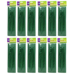 Regular Stems, Dark Green, 12" x 4 mm, 100 Per Pack, 12 Packs