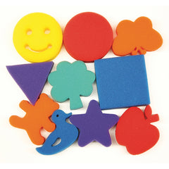 Paint Sponges, Familiar Shapes Set, 3", 10 Pieces