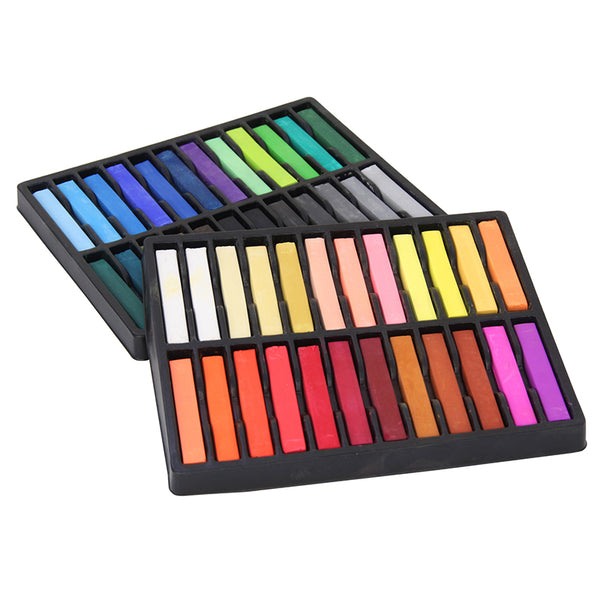 Square Artist Pastels, 48 Assorted Colors, 2.38" x 0.38" x 0.38", 48 Pieces