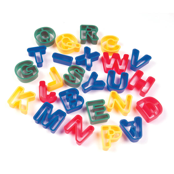 Dough & Clay Cutter Set, Capital Letters, 1-9/16", 26 Pieces