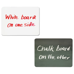 Combo Board, 2-Sided, Chalk/Whiteboard, 9" x 12", 10 Boards