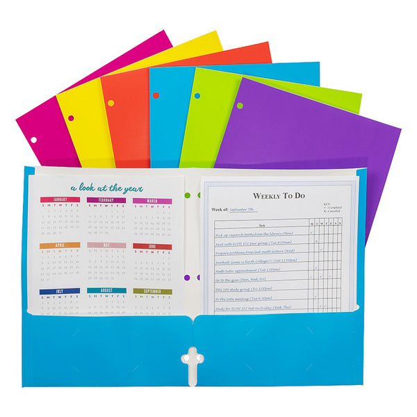 2-Pocket Laminated Paper Portfolios