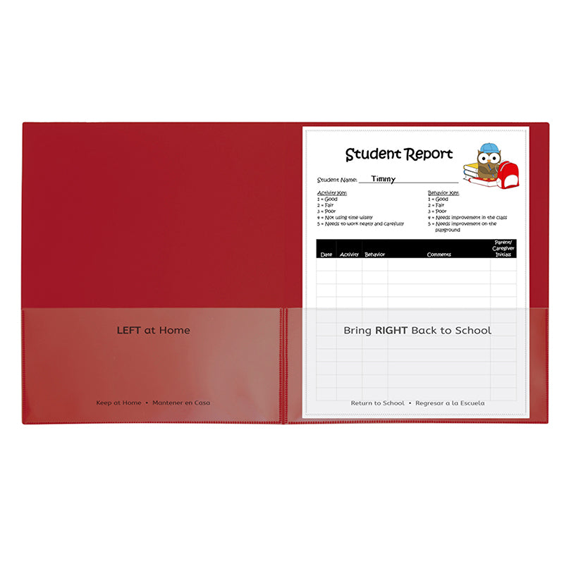 Classroom Connector™ School-To-Home Folders, Red, Box of 25