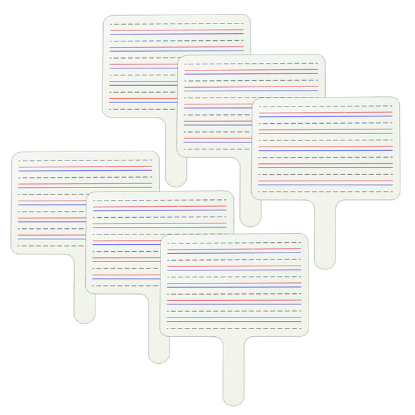 Two-Sided Dry Erase Answer Paddle, Pack of 6