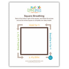 Square Deep Breathing Poster, 11" x 17"