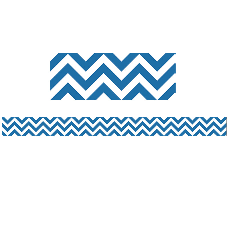 Blue Chevron Border