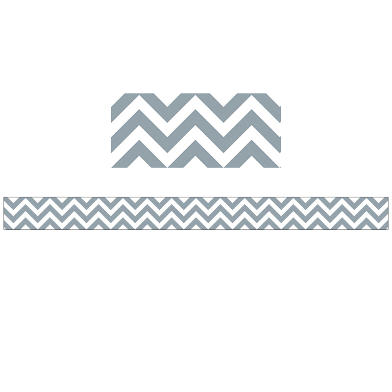 Slate Gray Chevron Border