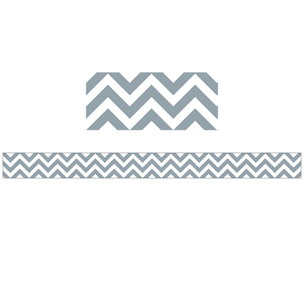 Slate Gray Chevron Border