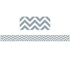 Slate Gray Chevron Border