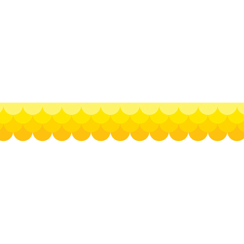 Ombre Yellow Scallops Borders (Paint)