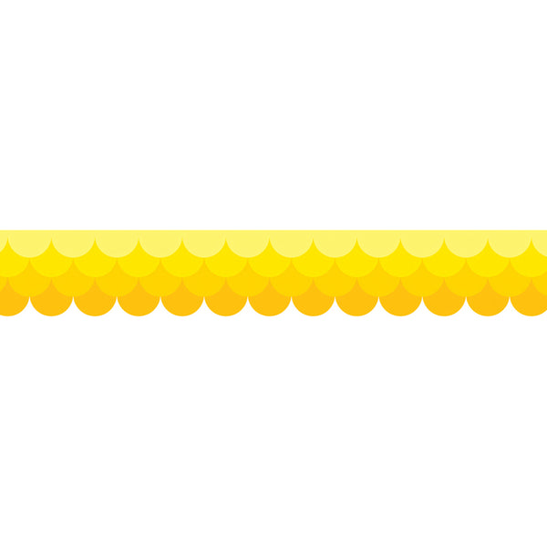 Ombre Yellow Scallops Borders (Paint)