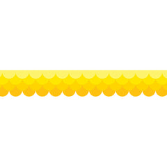 Ombre Yellow Scallops Borders (Paint)