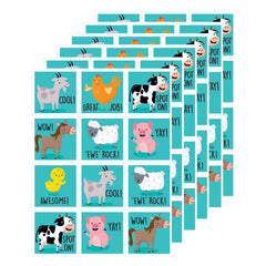 Farm Friends Reward Stickers, 60 Per Pack, 6 Packs