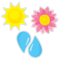 Farm Friends Sunny Blooms 6" Designer Cut-Outs, Pack of 36