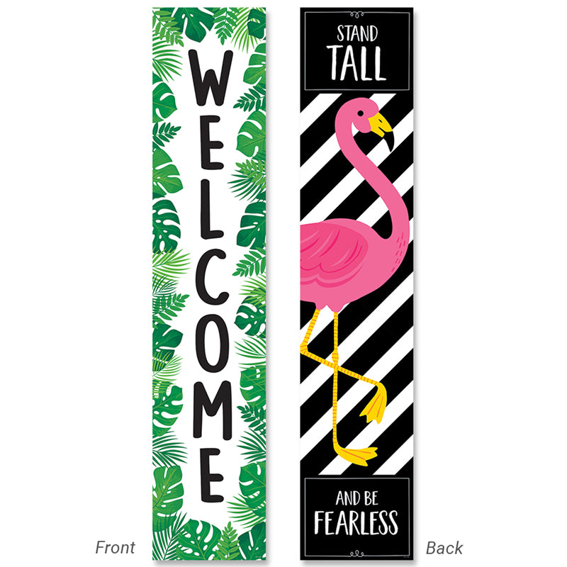 Palm Paradise Welcome Double-Sided Banner