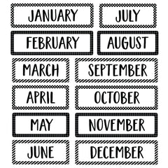 Core Decor Months of the Year Mini Bulletin Board Set