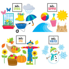 Year-Round Seasonal Accents Bulletin Board Set