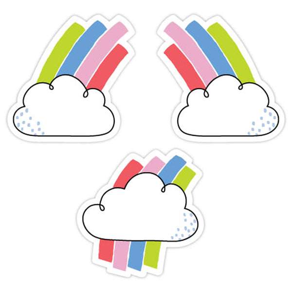 Rainbow Skies 3" Designer Cut-Outs, Pack of 36