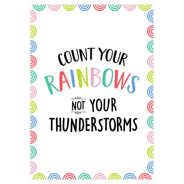 Count your rainbows… Rainbow Doodles Inspire U Poster