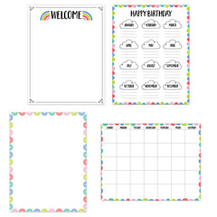 Rainbow Doodles Classroom Essentials 4-Chart Pack