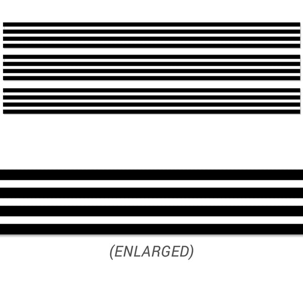 Black Stripes Border, 3 Packs