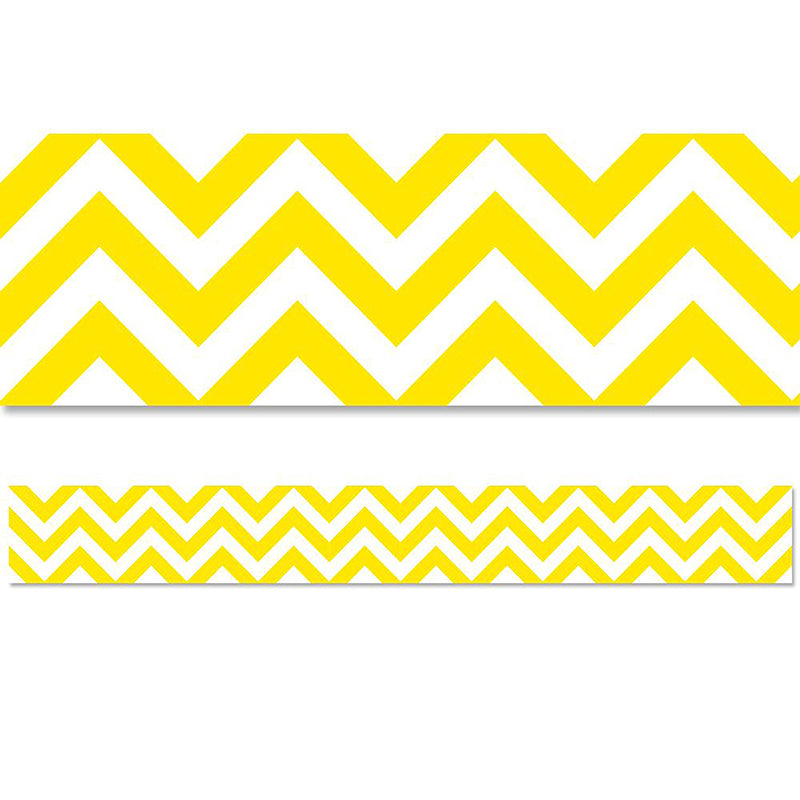 Yellow Chevron EZ Border, 48 Feet