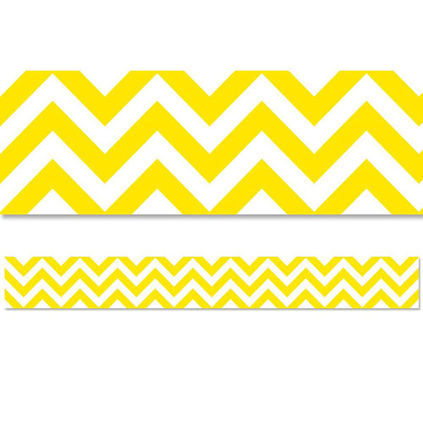 Yellow Chevron EZ Border, 48 Feet