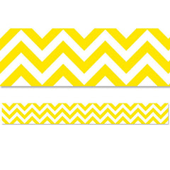 Yellow Chevron EZ Border, 48 Feet