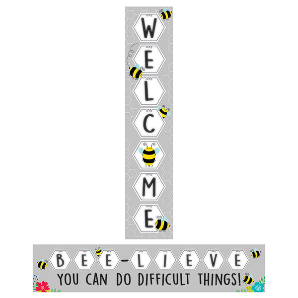 Busy Bees Double-Sided Welcome Banner, 39" x 8"