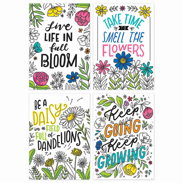 Bright Blooms Inspire U™ 4-Poster Pack