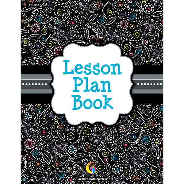 Black White Lesson Plan Book