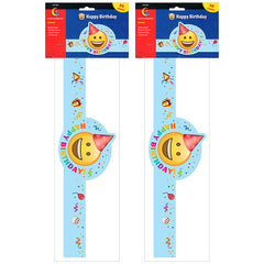 Emoji Fun Happy Birthday Crown, 30 Per Pack, 2 Packs