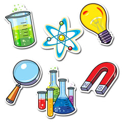 Science Lab 6" Designer Cut-Outs, Pack of 36