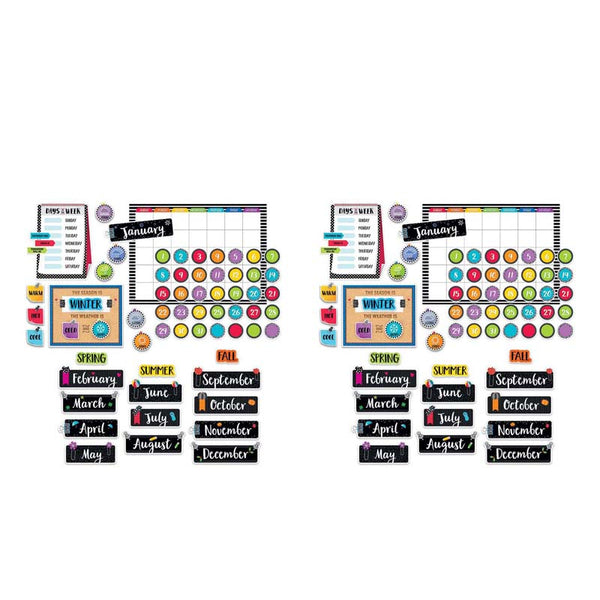 Bold & Bright Calendar Bulletin Board Set, 2 Sets