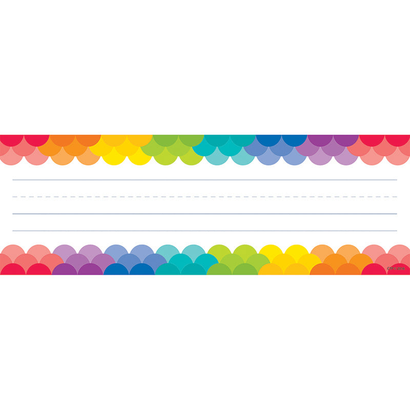 Rainbow Scallops Name Plates, 36 Per Pack