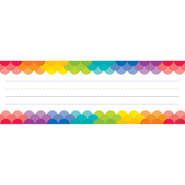 Rainbow Scallops Name Plates, 36 Per Pack