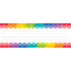 Rainbow Scallops Name Plates, 36 Per Pack