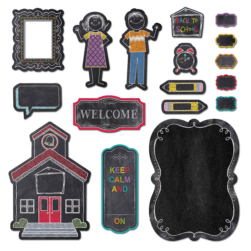 Chalk It Up! Schoolhouse Charm Bulletin Board Set