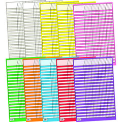 Small Vertical Incentive Charts, Variety Pack, 14" x 22", Set of 10