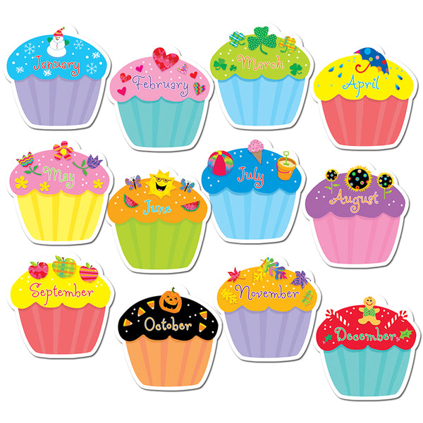 Designer Cut-Outs, Cupcakes, 10"