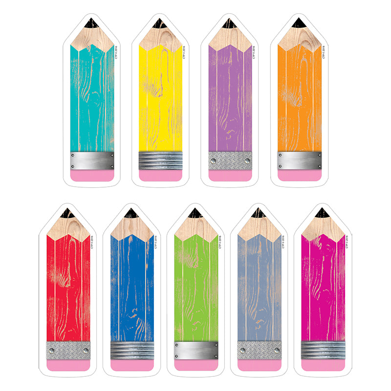 Upcycle Style Pencils 6" Designer Cut-Outs, 108 Per Pack