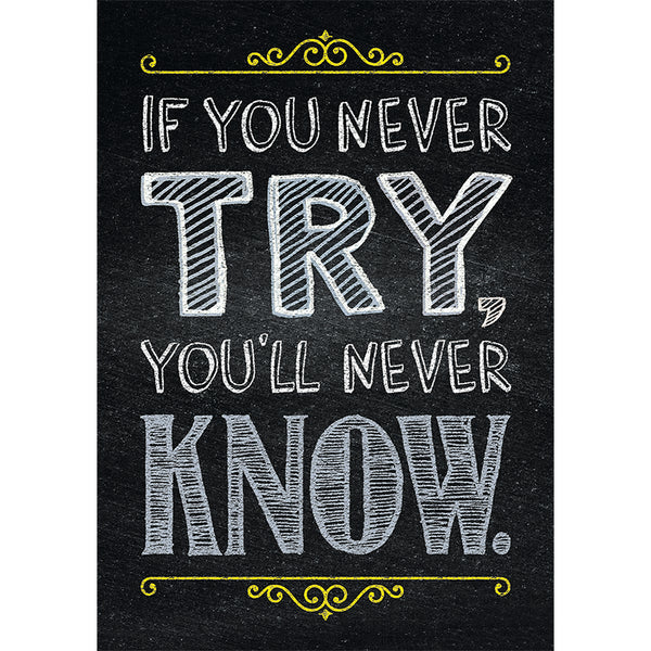 If you never try… Inspire U Poster